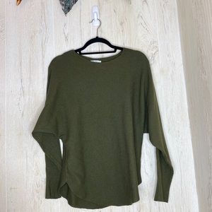 olive green long sleeve sweater